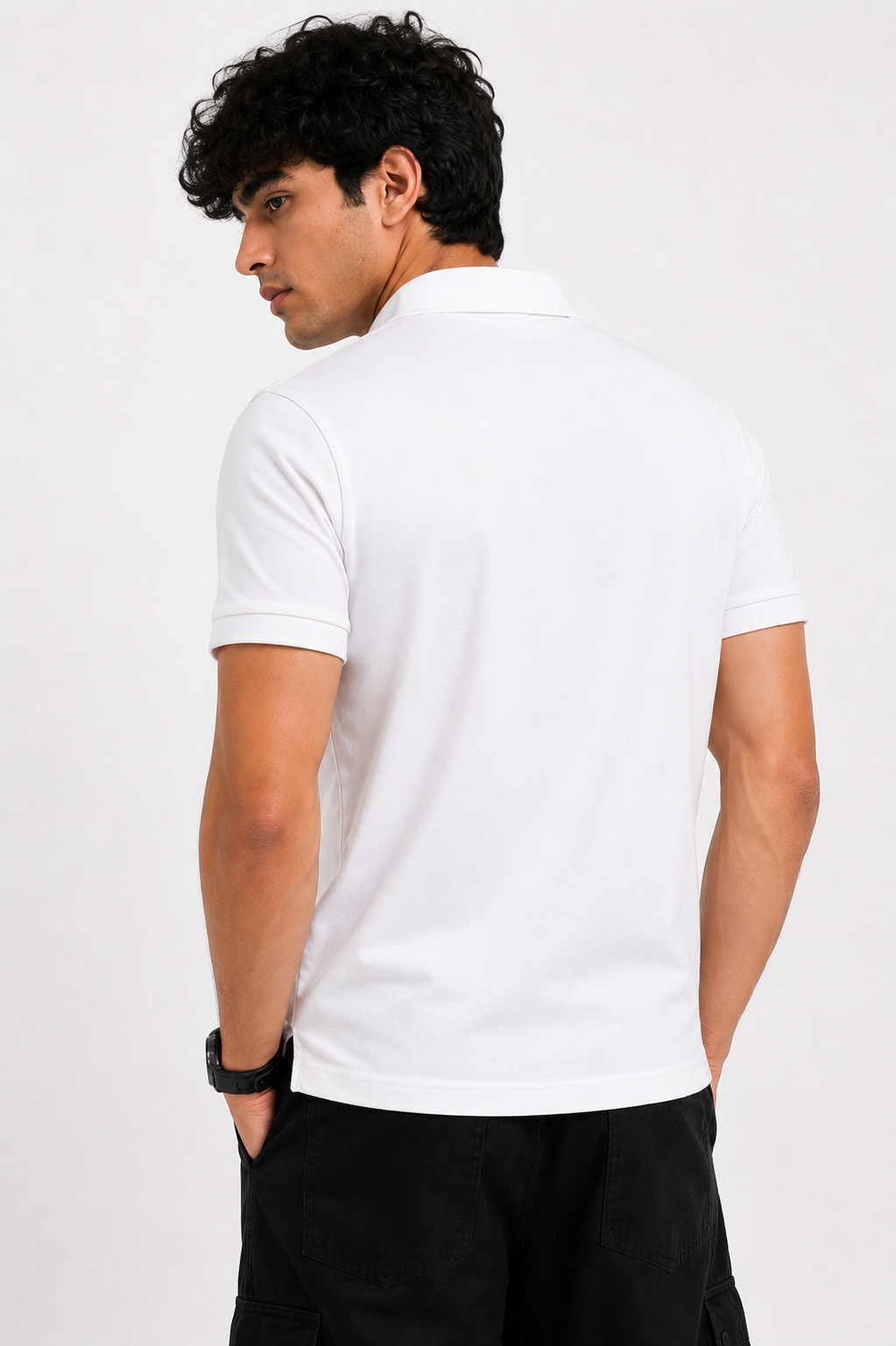 Classic White Polo Shirt – Clean Minimal Style