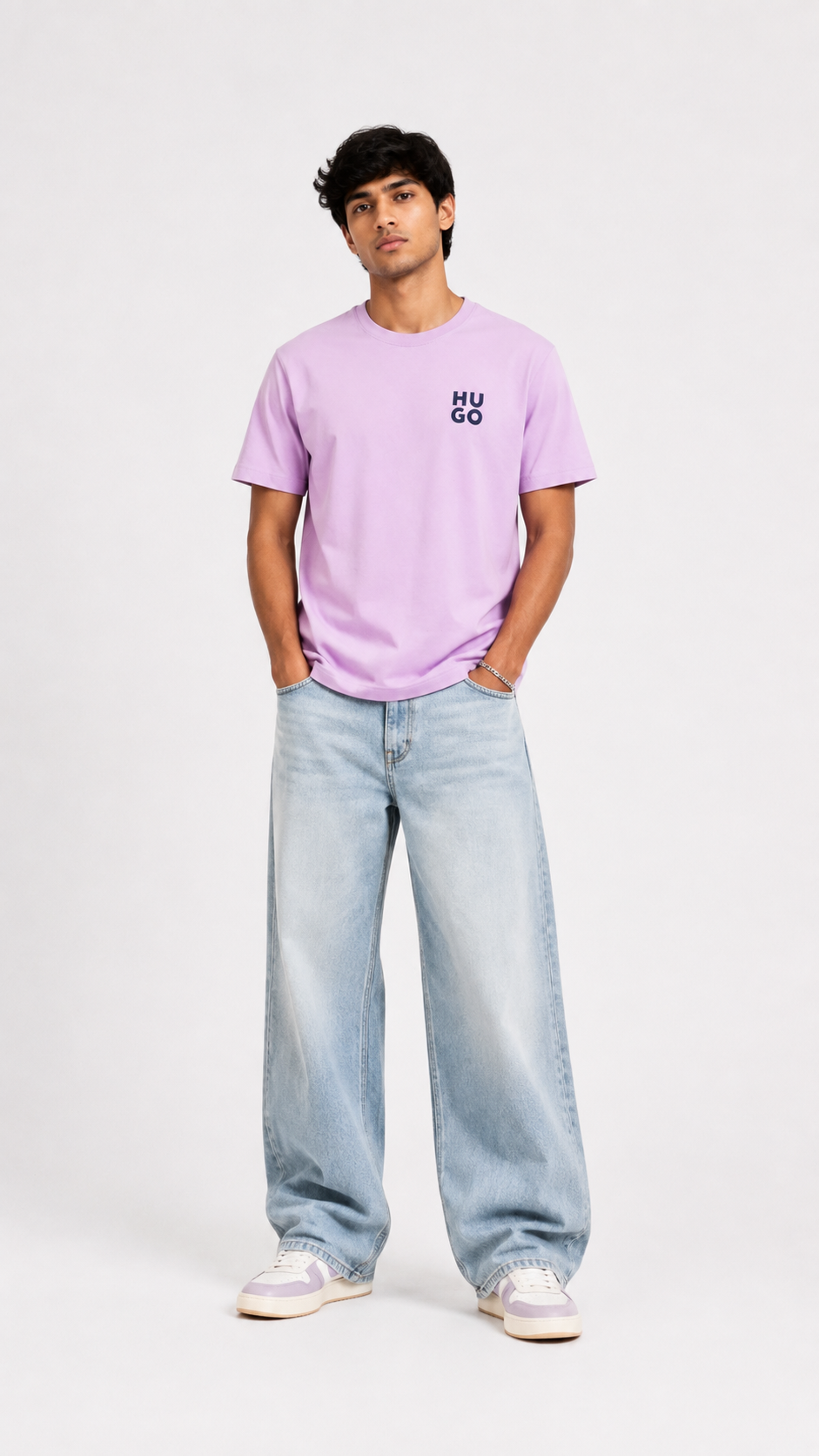 Embroidery Graved Soft Lilac Essential T-Shirt