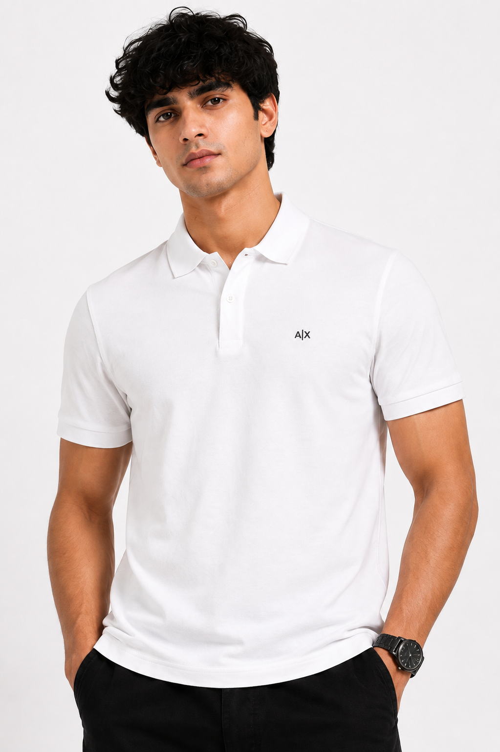 Classic White Polo Shirt – Clean Minimal Style