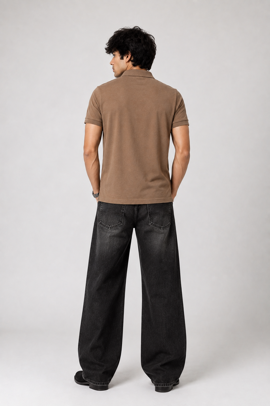 Elegant Brown Polo Shirt – Classic Minimal Style