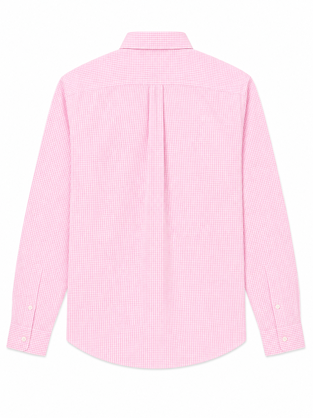 Men’s Classic Light Pink Checked Cotton Shirt