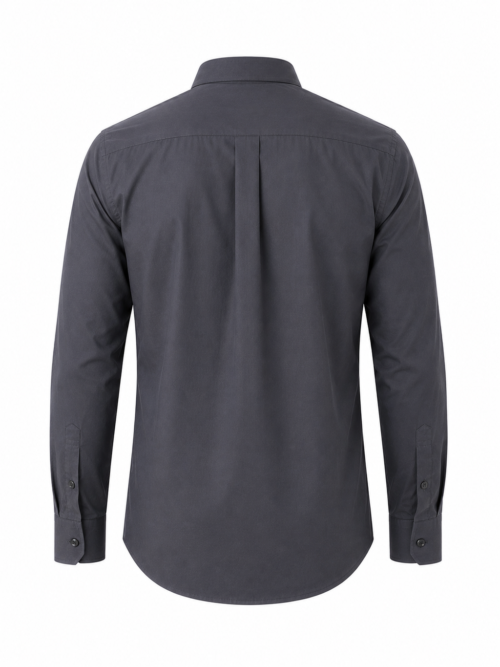 Charcoal Grey Men's Slim-Fit Satin Lycra Stretchable Shirt
