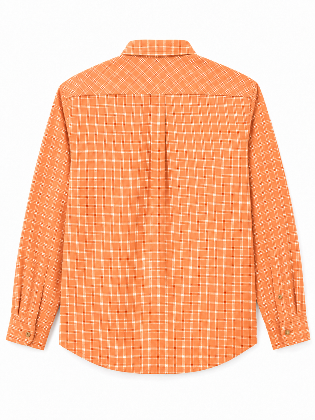 Rustic Rust Cotton Checked Casual Shirt