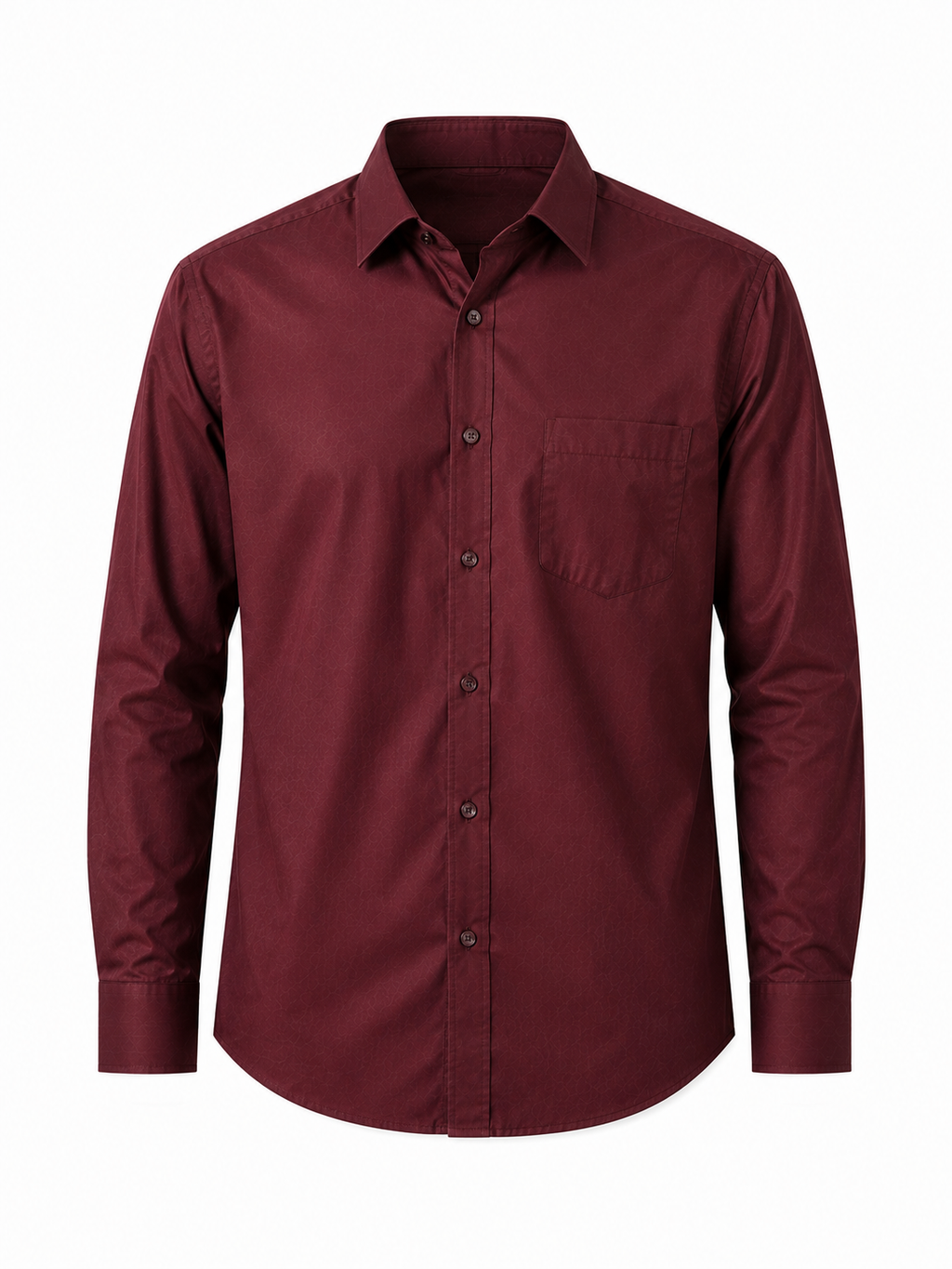 Men’s Wine Red Premium Lycra Stretch Shirt