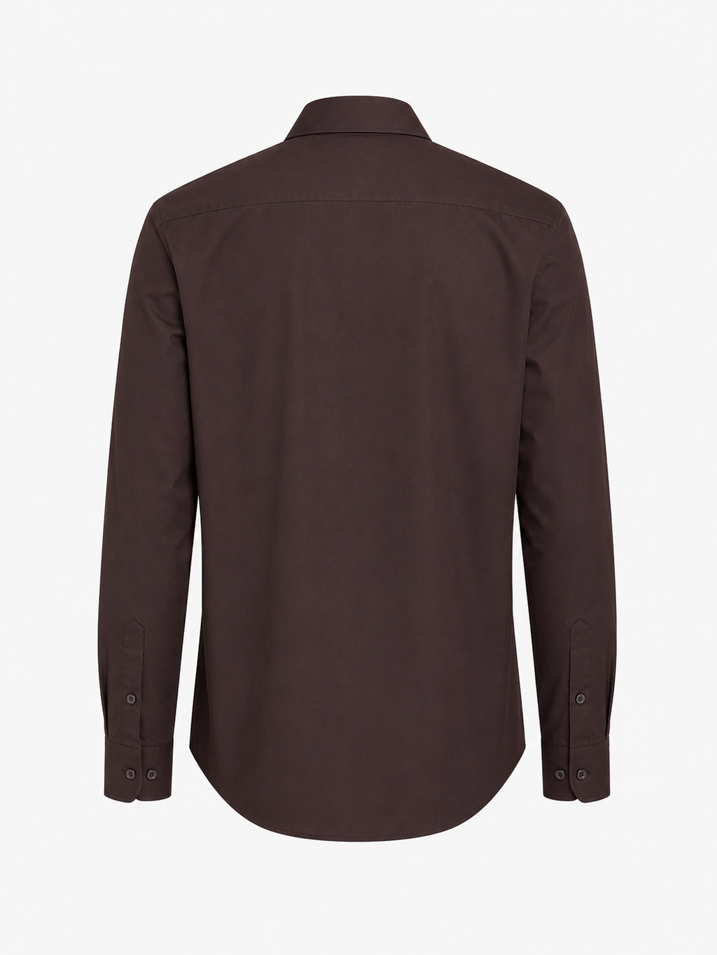Deep Coffee Brown 100% Cotton Casual Shirt for Men