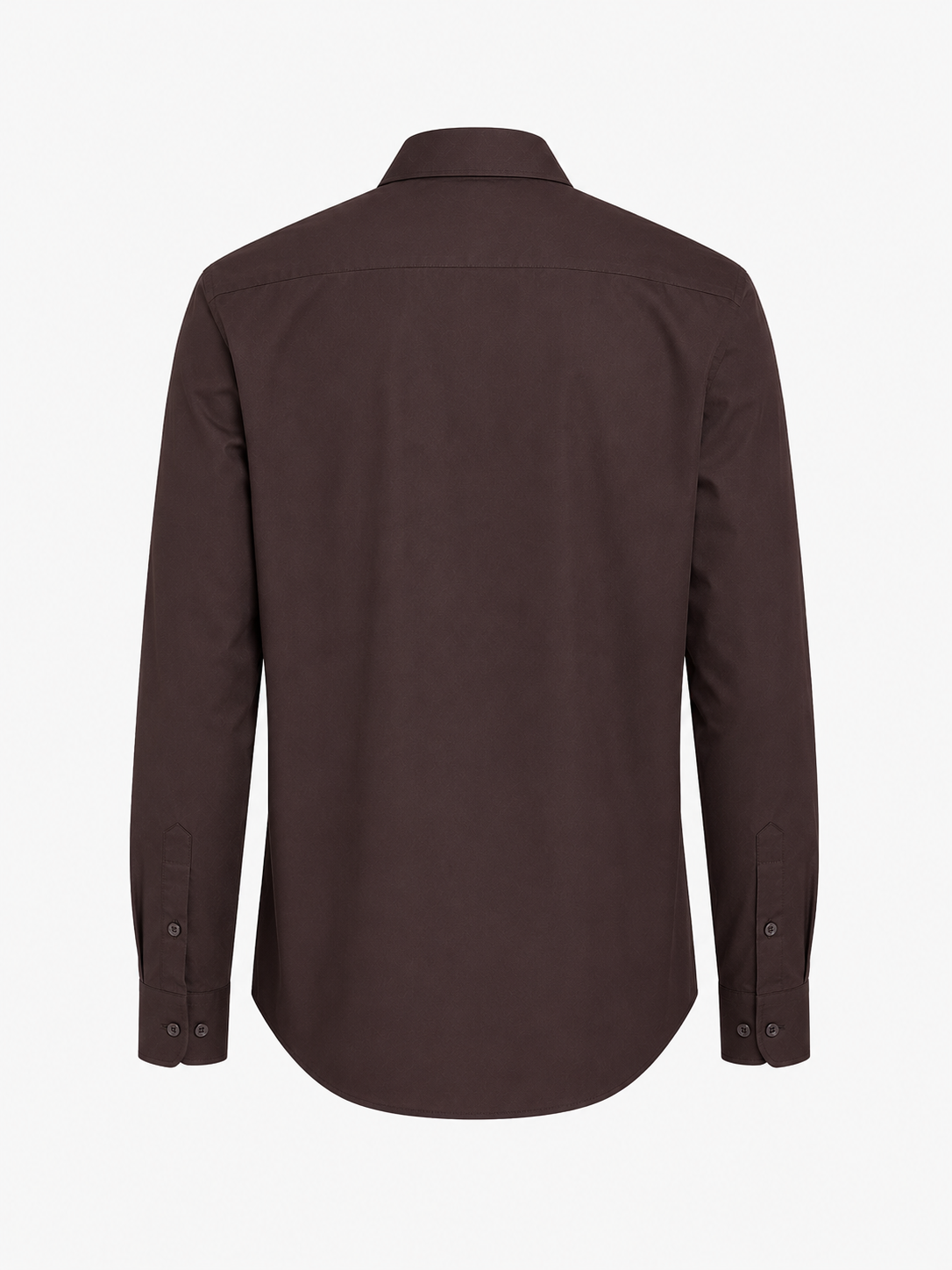 Deep Coffee Brown 100% Cotton Casual Shirt for Men