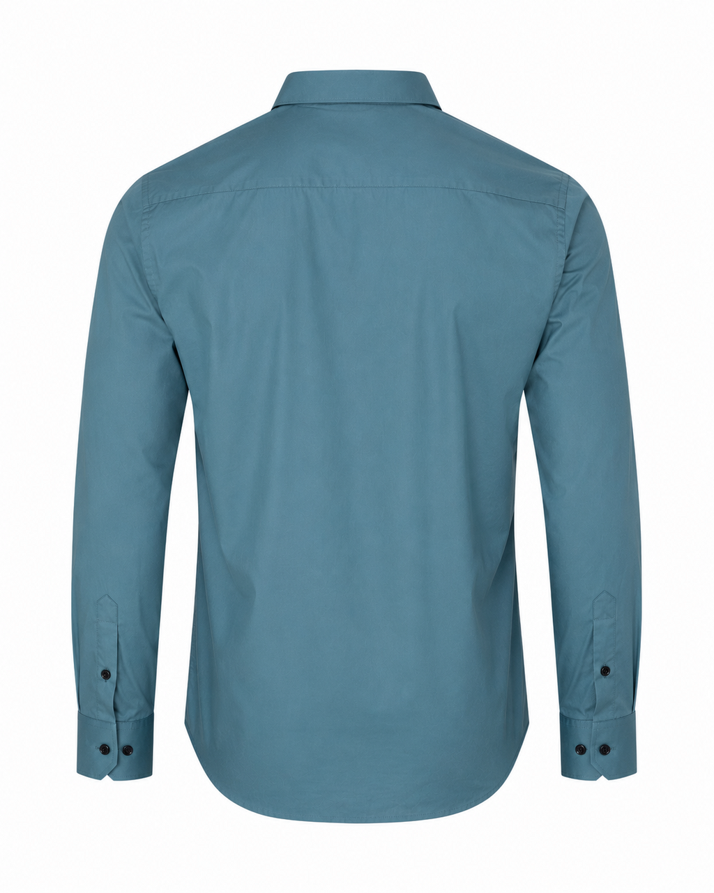 Men's Slim-Fit Satin Lycra Stretchable Shirt in Teal