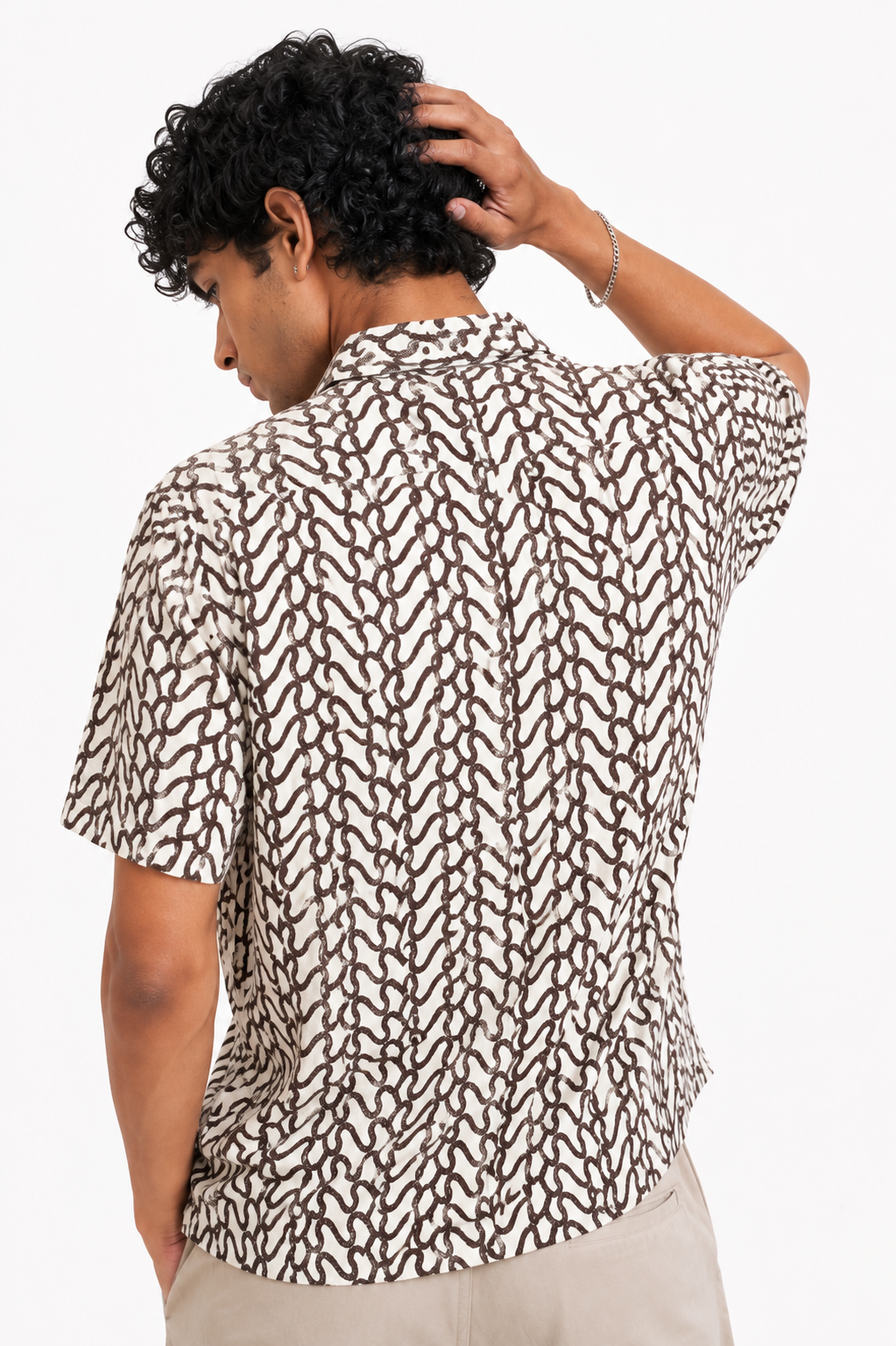 Men’s Printed Short-Sleeve Beach & Vacation Shirt