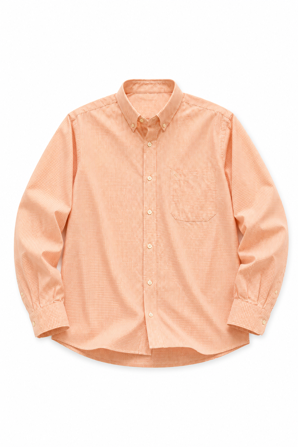 Men’s Micro-Check Button-Down Shirt