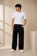 Men's Casual Slouchy Straight-Leg Stretchable Denim