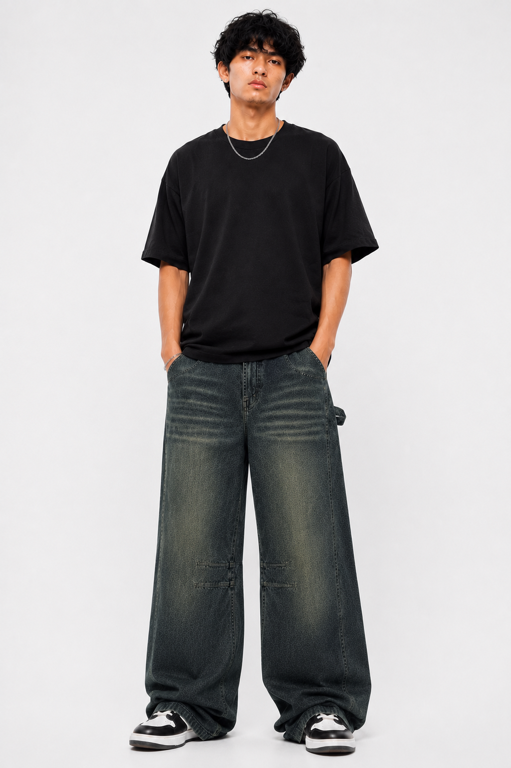Acid Wash Carpenter Jeans