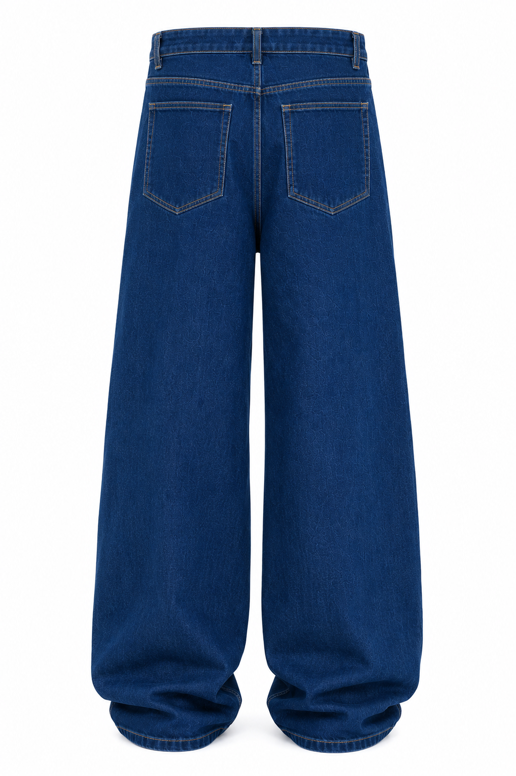 Men's Stretchable Relaxed Straight-Fit Dark Blue Jeans