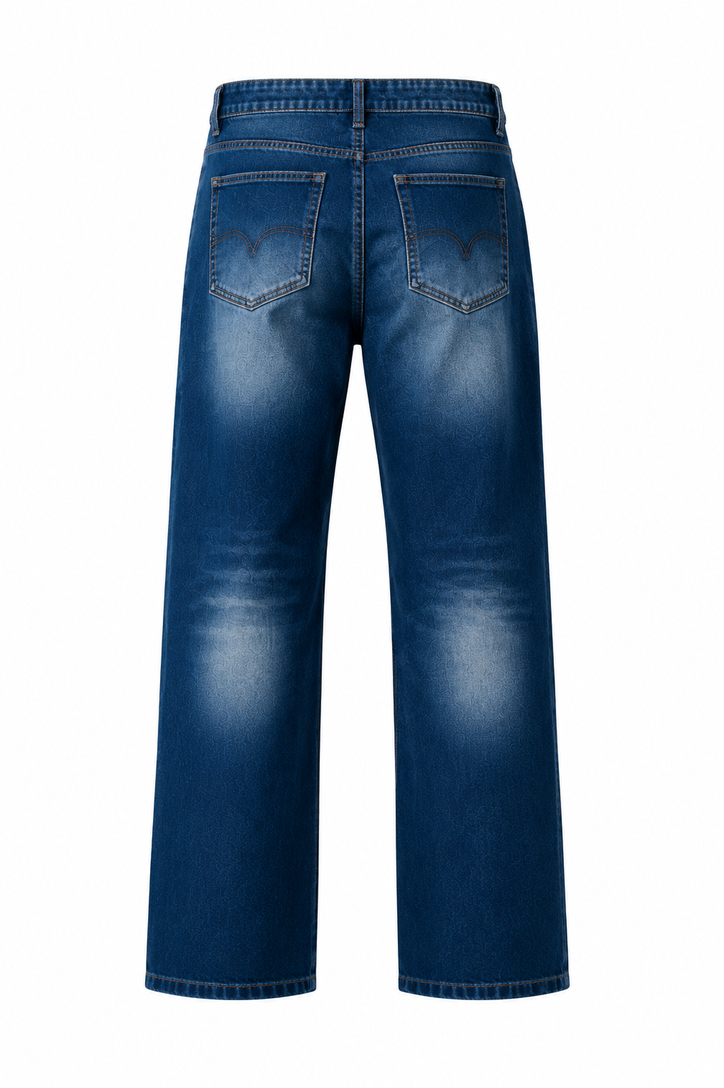 Classic Blue Comfort-Fit Bootcut Denim Pants
