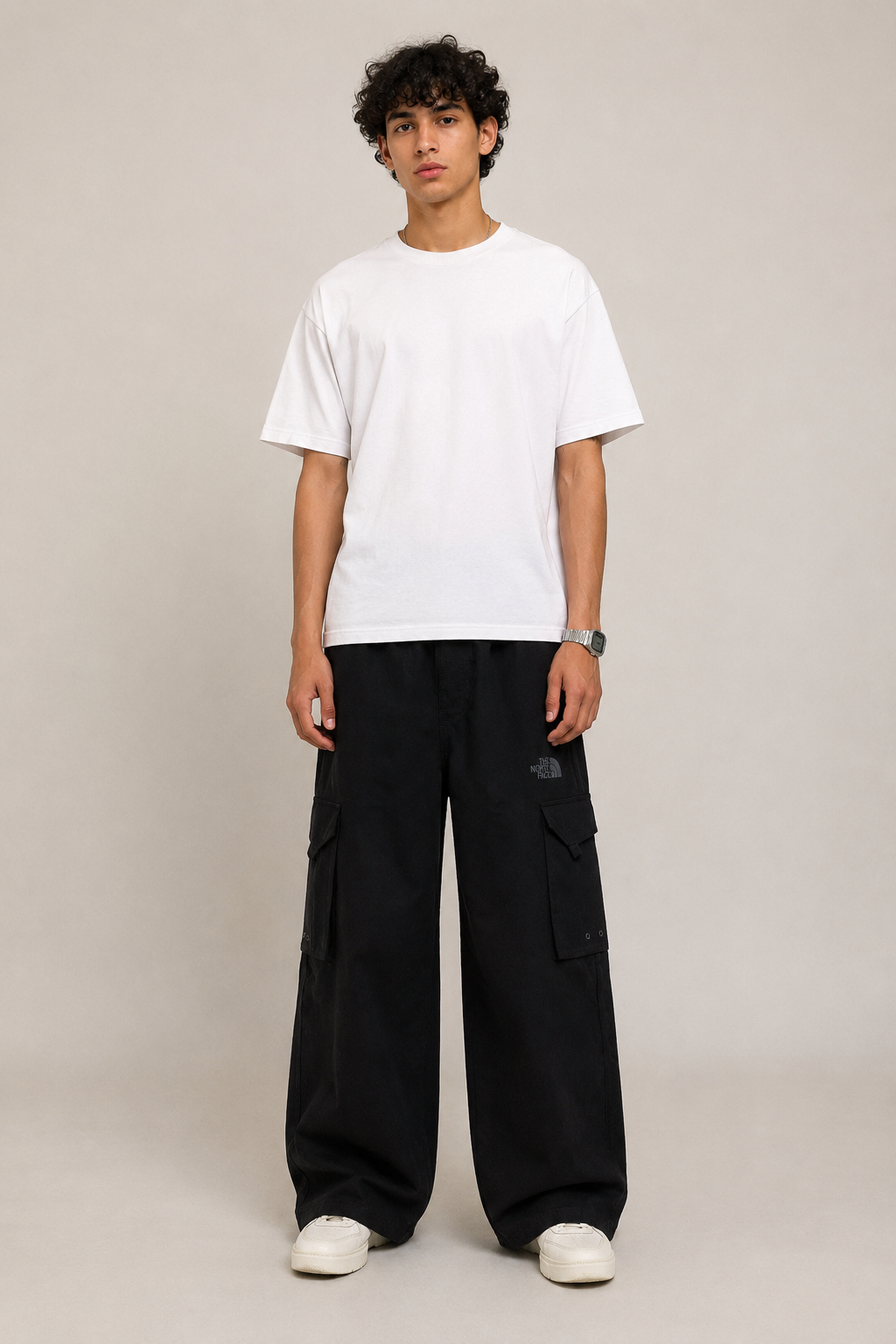 The North Face 4-Pocket Wide-Leg Cargo Pants – Jet Black