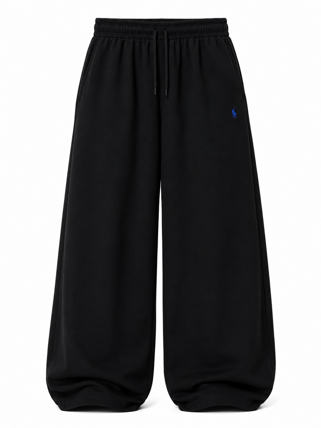 Wide-Leg Utility Lounge Pants – Jet Black