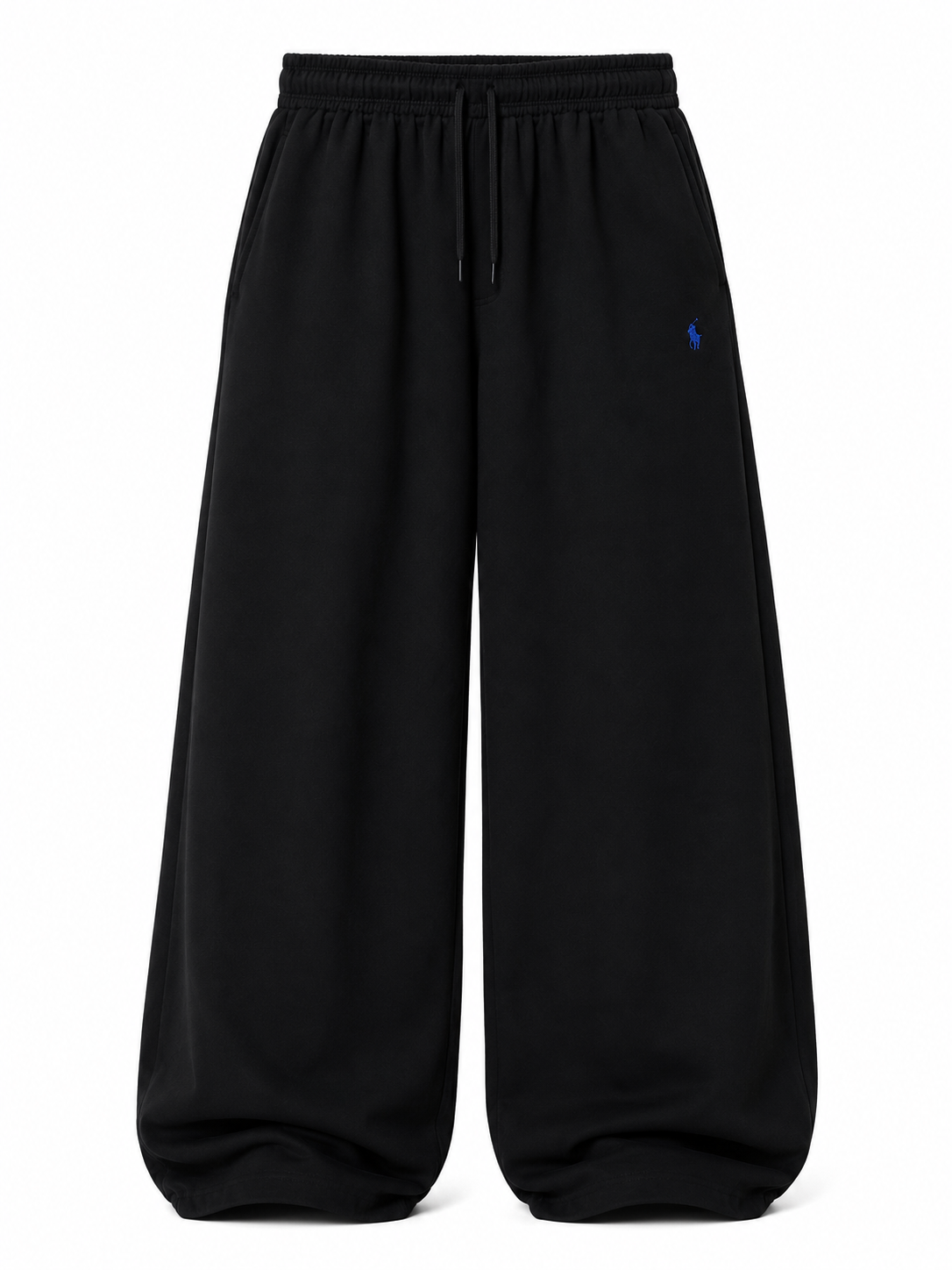 Wide-Leg Utility Lounge Pants – Jet Black