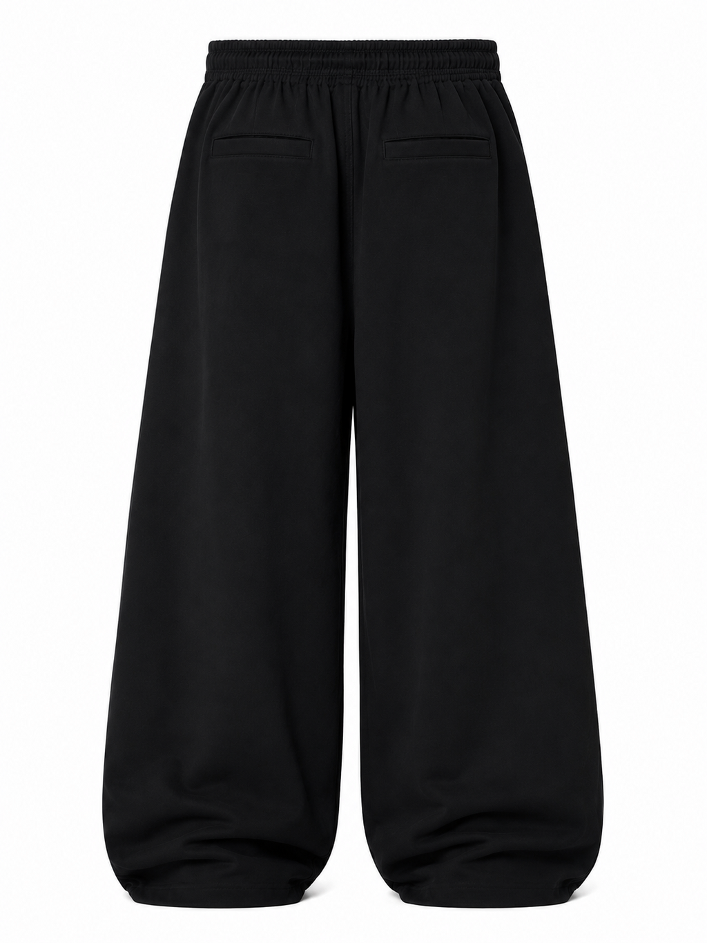 Wide-Leg Utility Lounge Pants – Jet Black