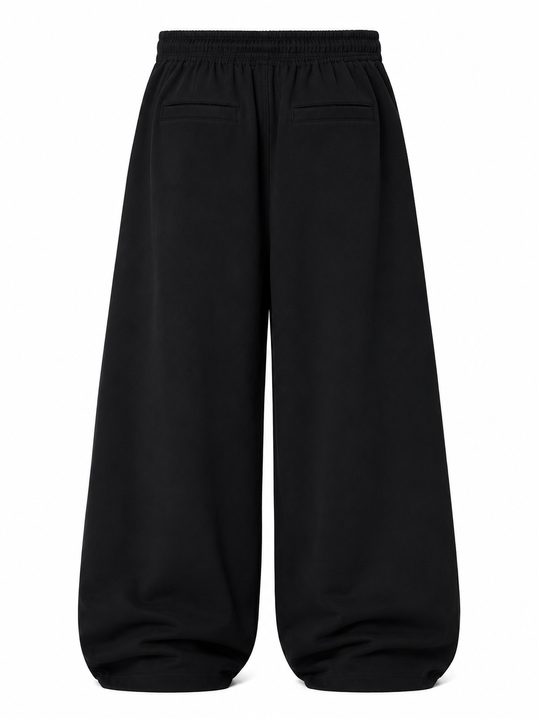 Wide-Leg Utility Lounge Pants – Jet Black