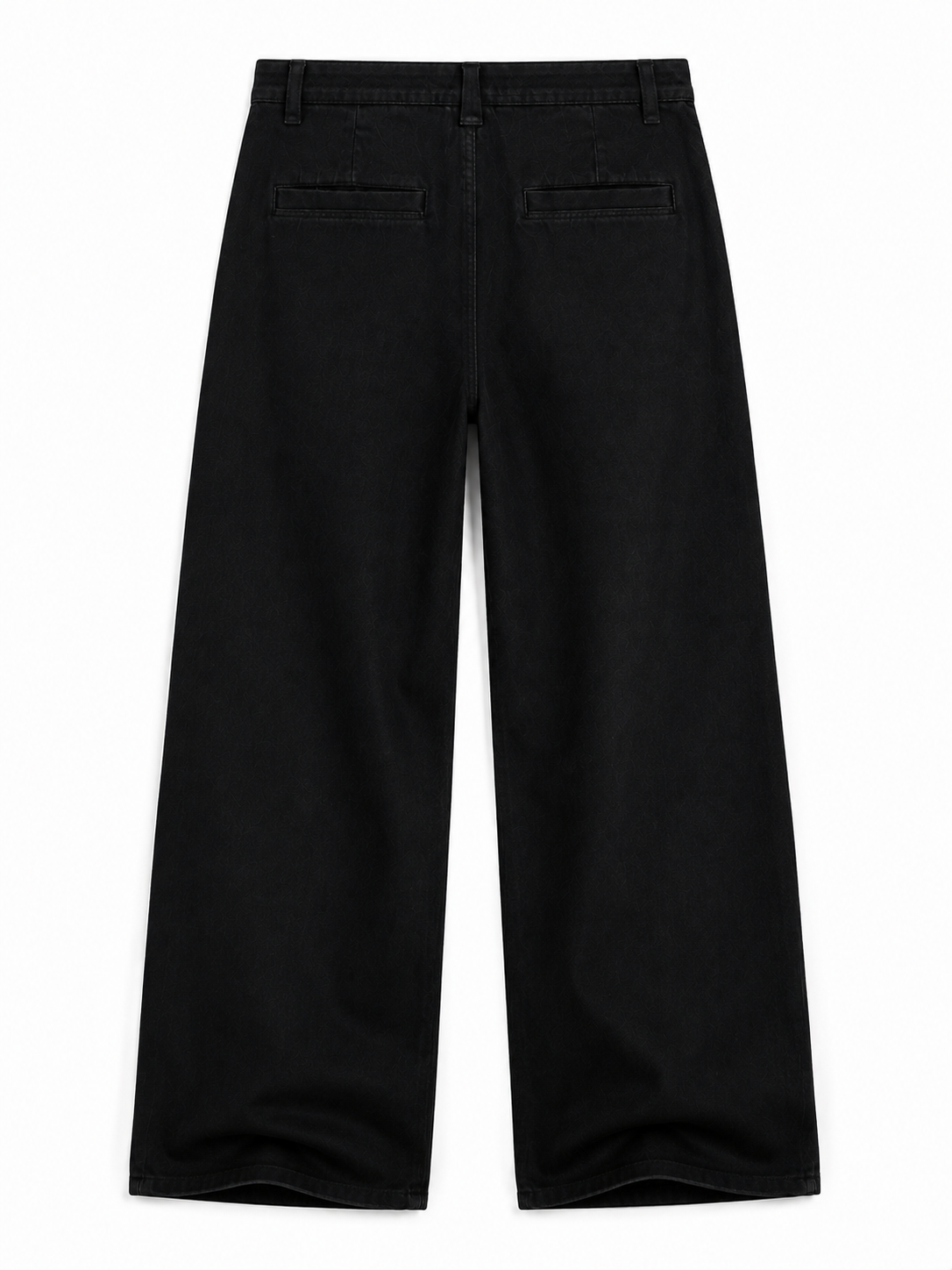 Ultra-Relaxed Wide-Leg Washed Black Jeans