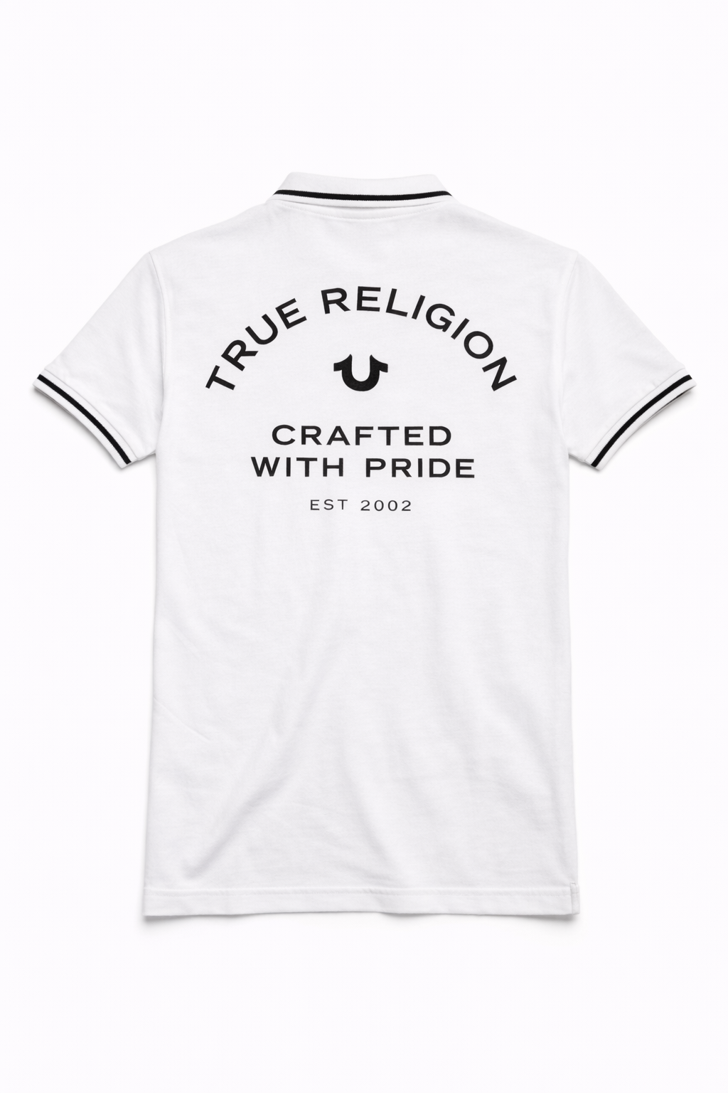 Men's Classic White True Religion Polo Shirt