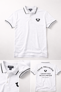 Men's Classic White True Religion Polo Shirt