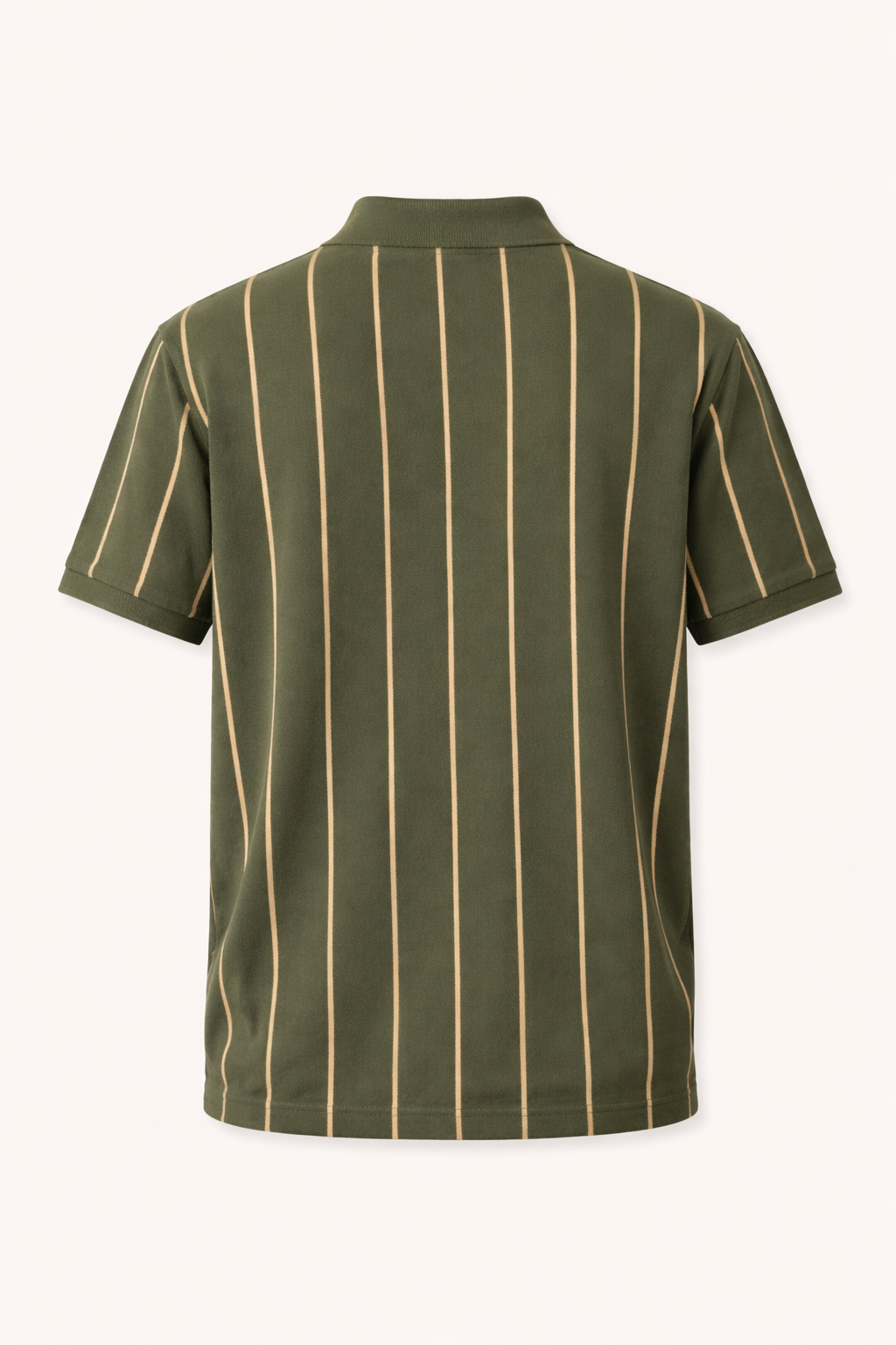 U.S. Polo Assn. Men’s Olive Green Vertical Stripe Polo