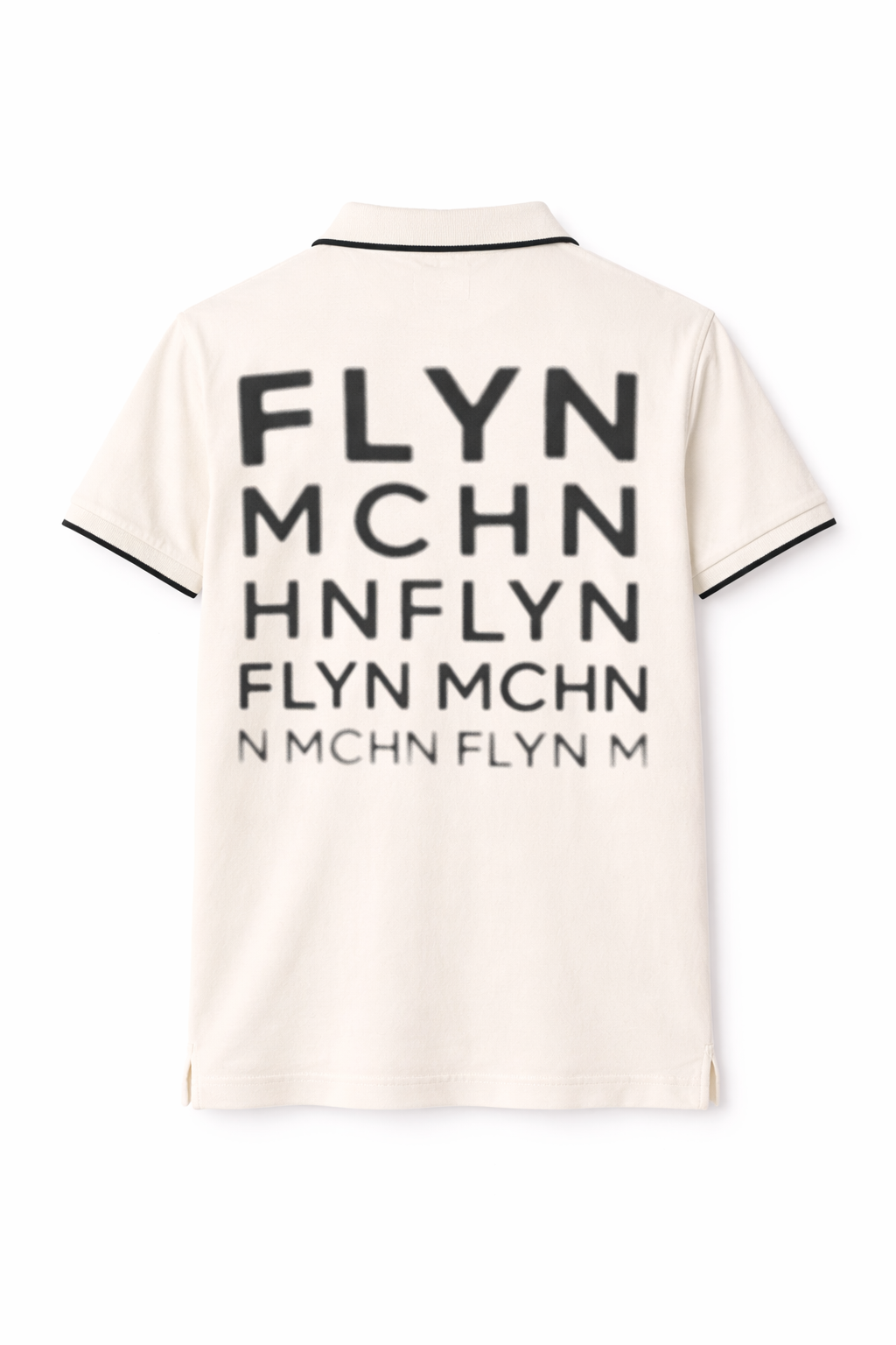 Men’s "FLY MCHN" Graphic Statement Polo T-shirt