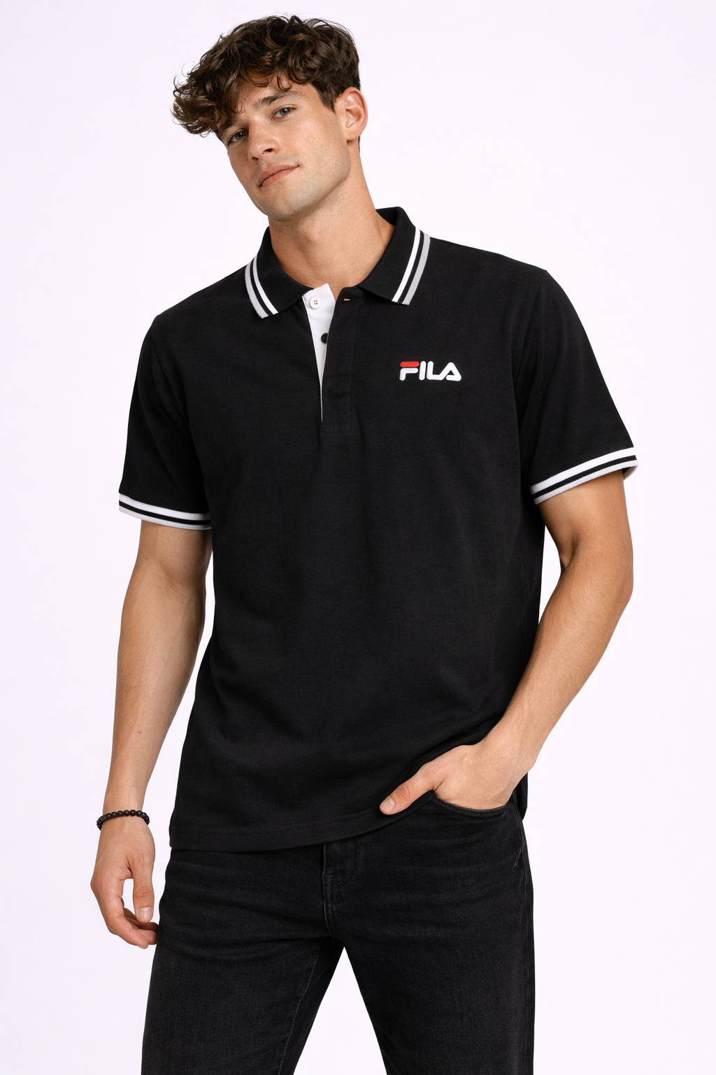 FILA Men’s Essential Piqué Polo Shirt