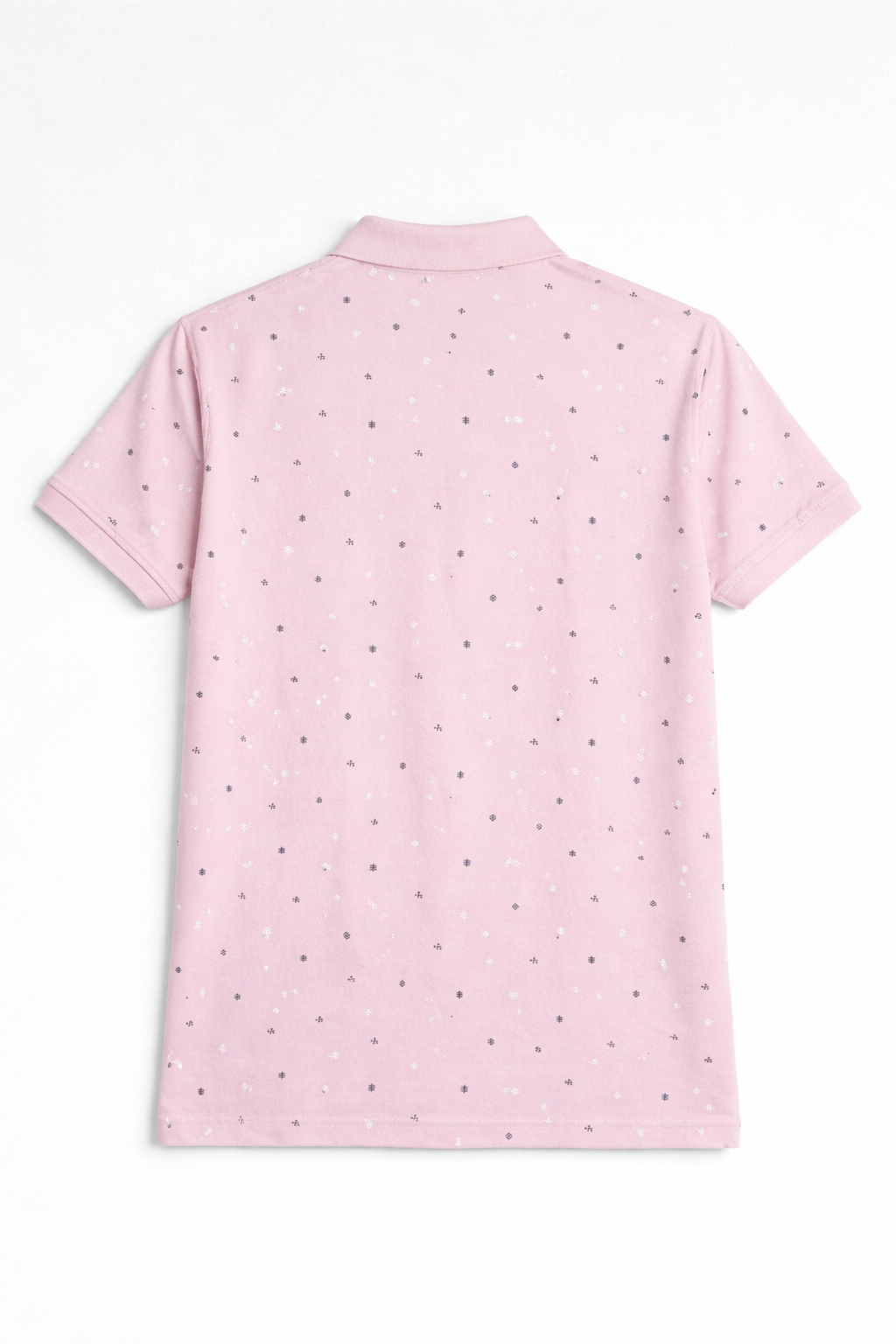 Men’s Slim-Fit Printed Polo in Dusty Rose