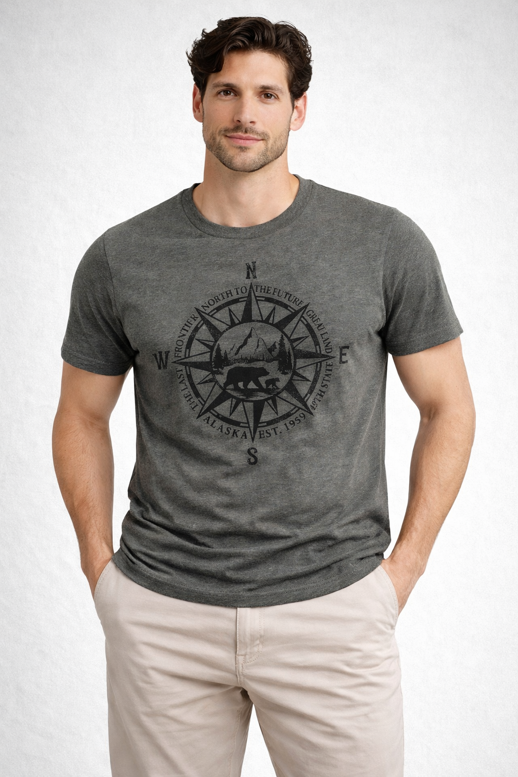 The "Alaska Last Frontier" Compass Tee