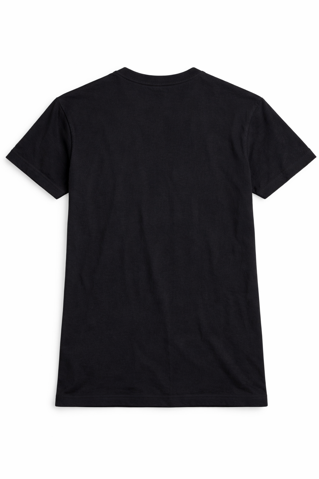 Black Graphic Print T-Shirt with Green & White Typography