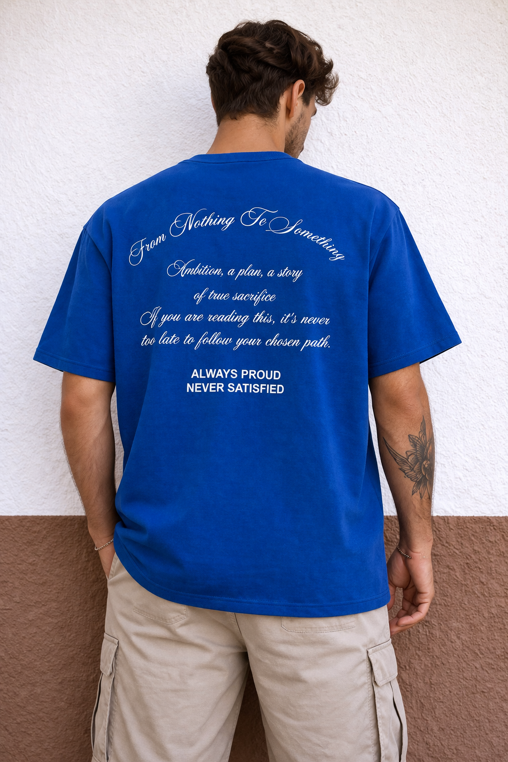 Blue Hoodrich Logo Graphic Tee