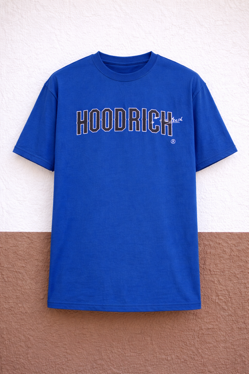 Blue Hoodrich Logo Graphic Tee
