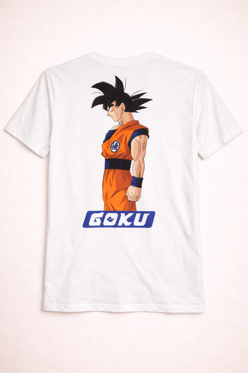 White Dragon Ball Graphic Tee with Multicolor Print