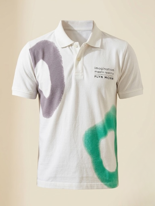 Flyn Mchn "Imagination" Abstract Polo