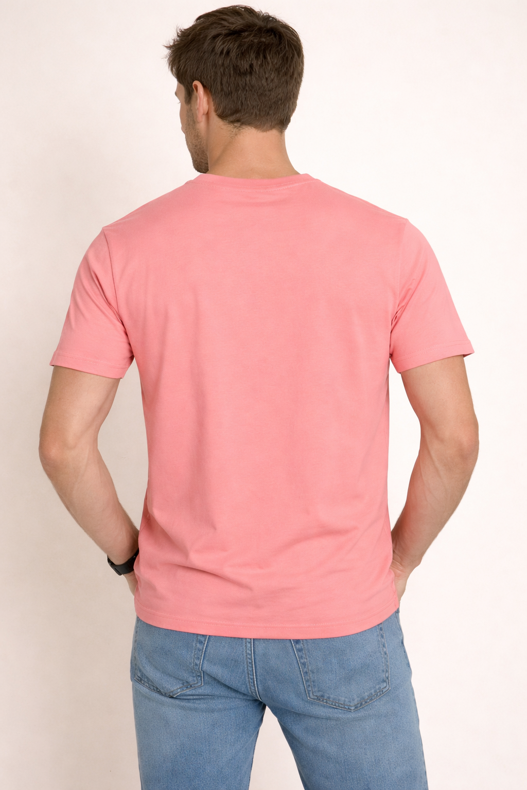 Nike Men's Pink Essential Logo T-Shirt