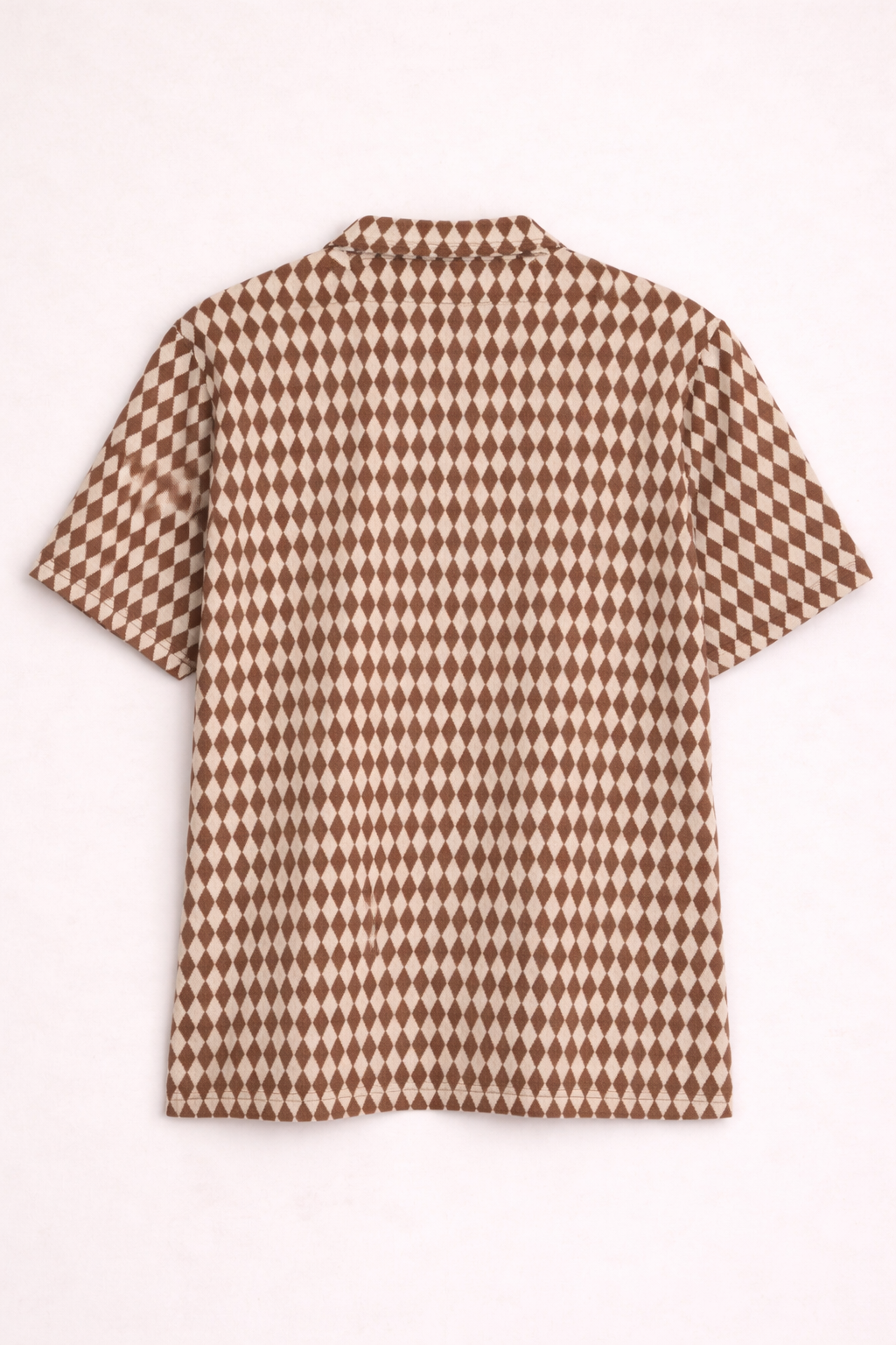 Men's Caramel Harlequin Diamond Resort Shirt
