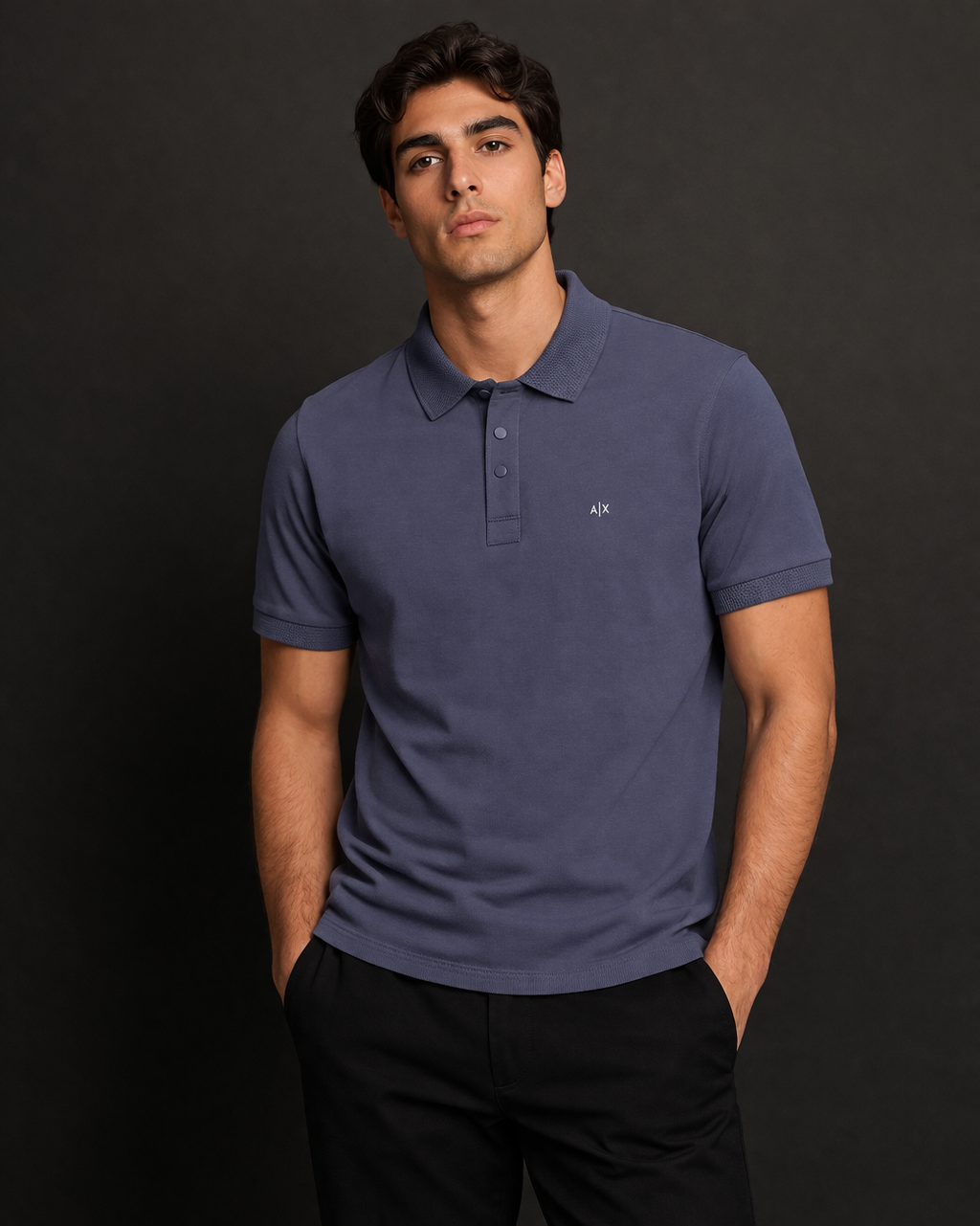 Slate Blue Classic Polo T-Shirt