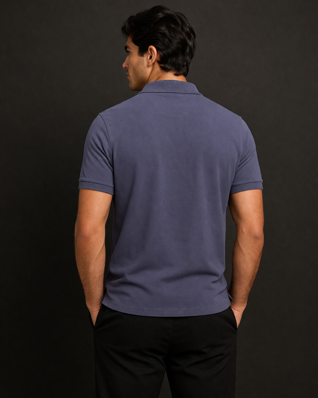 Slate Blue Classic Polo T-Shirt