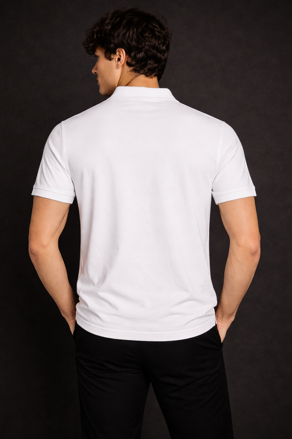 Classic White Polo Shirt – Clean Minimal Style