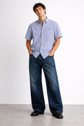 Indigo Wash Relaxed Fit Denim Jeans